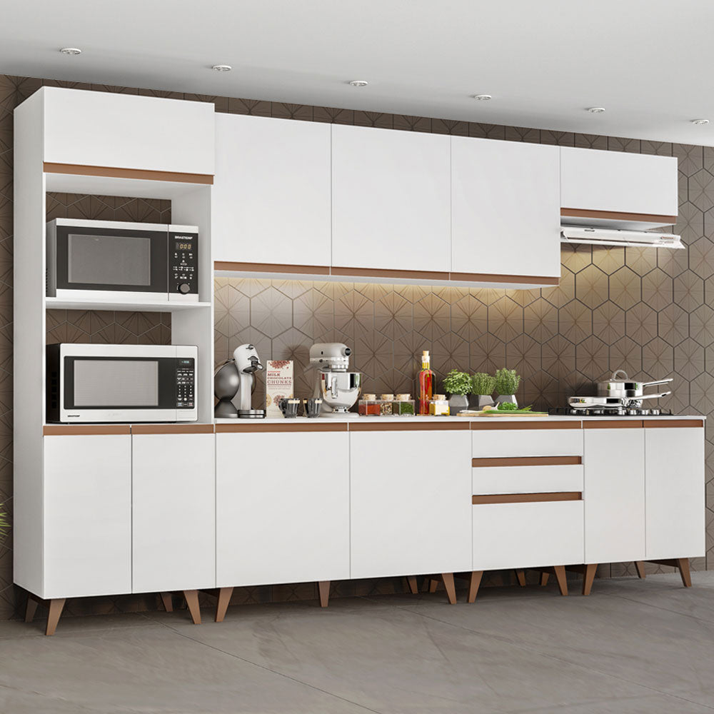 Cocina Integral 320cm Blanco Reims 02