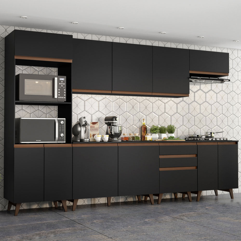 Cocina Integral 320cm Reims Negro 02