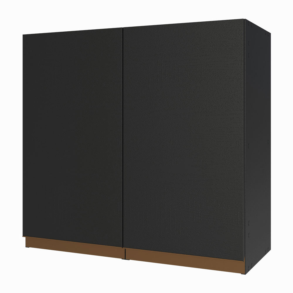 Gabinete Superior 70 cm 2 Puertas Negro Reims Madesa
