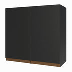 Gabinete Superior 70 cm 2 Puertas Negro Reims Madesa