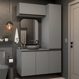 Gabinete para Bãno 120 cm 5 Puertas Sin Patas Nice Gris 02