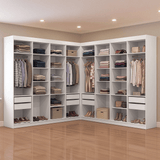 Clóset Esquinero 522 cm 8 Cajones Blanco Venus Madesa