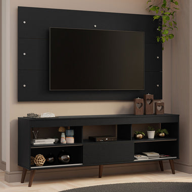 Kit Panel para TV hasta 65 Pulgadas y Rack 160 cm Negro Detroit Madesa