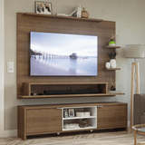 Mueble con Panel para TV hasta 60 Pulgadas 180 cm Marrón/Blanco Metz Madesa