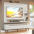 Kit Panel para TV hasta 60 Pulgadas y Rack 180 cm Blanco/Marrón Reims Madesa