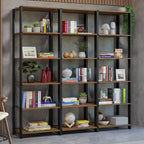 Estante Librero 177 cm Marrón/Negro Madesa