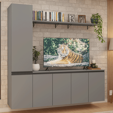 Mueble para TV hasta 70 Pulgadas 200 cm Gris Nice Madesa