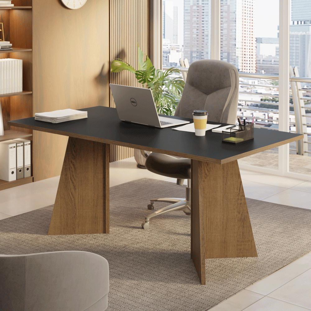 Escritorio Ejecutivo Director 180 cm 5388 Marrón/Negro