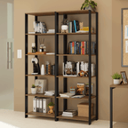 Estante Multiuso 118 cm Marrón/Negro Madesa