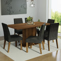 Conjunto de Comedor 6 Sillas Marrón/Oxford Renata Madesa
