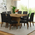 Conjunto de Comedor 8 Sillas Marrón/Oxford Doris Madesa