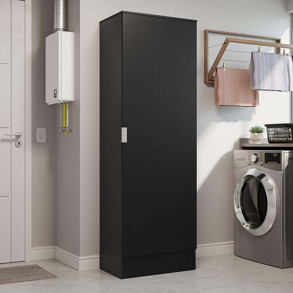 Mueble Lavadero Multiuso 60 cm 1 Puerta Negro Madesa