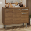 Aparador 105 cm 3 Puertas 1 Cajón Marrón Madesa