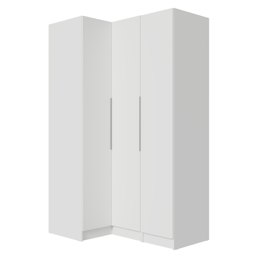 Clóset Modular Esquinero 230 cm 3 Puertas Blanco Neo Madesa