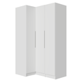 Clóset Modular Esquinero 230 cm 3 Puertas Blanco Neo Madesa