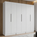 Clóset Modular 240 cm 6 Puertas 4 Cajones Blanco Neo Madesa