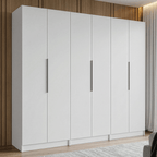 Clóset Modular 240 cm 6 Puertas 4 Cajones Blanco Neo Madesa