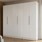 Clóset Modular 240 cm 6 Puertas 6 Cajones Blanco Neo Madesa