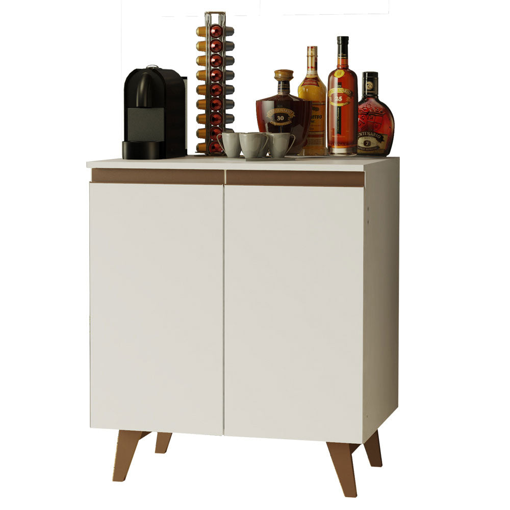 Mueble Estación de Café Reims 70 cm 2 Puertas Blanco