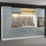 Cocina Integral 320 cm Lux Blanco/Gris 01
