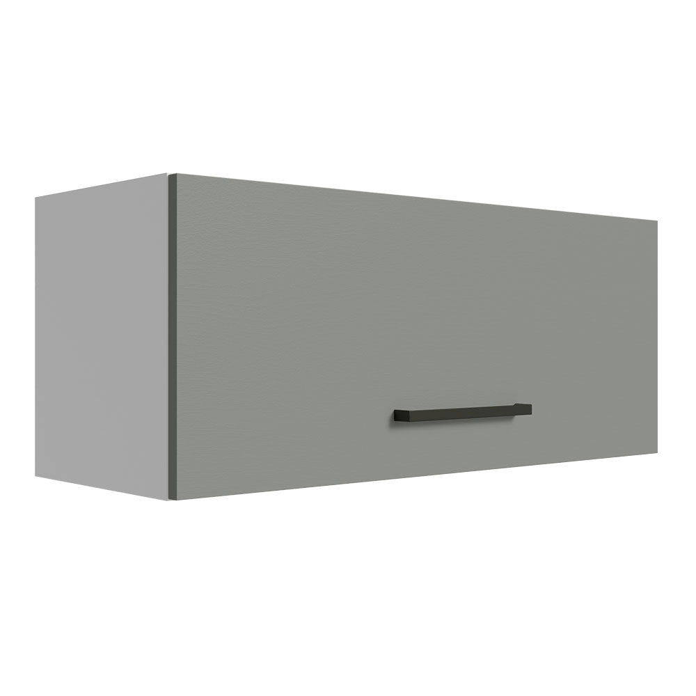 Gabinete Superior Multiuso 80 cm 1 Puerta Blanco/Gris Agata Madesa