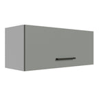 Gabinete Superior Multiuso 80 cm 1 Puerta Blanco/Gris Agata Madesa