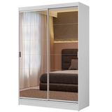 Clóset Soltero Luke 2 Puertas Corredizas Con Espejos