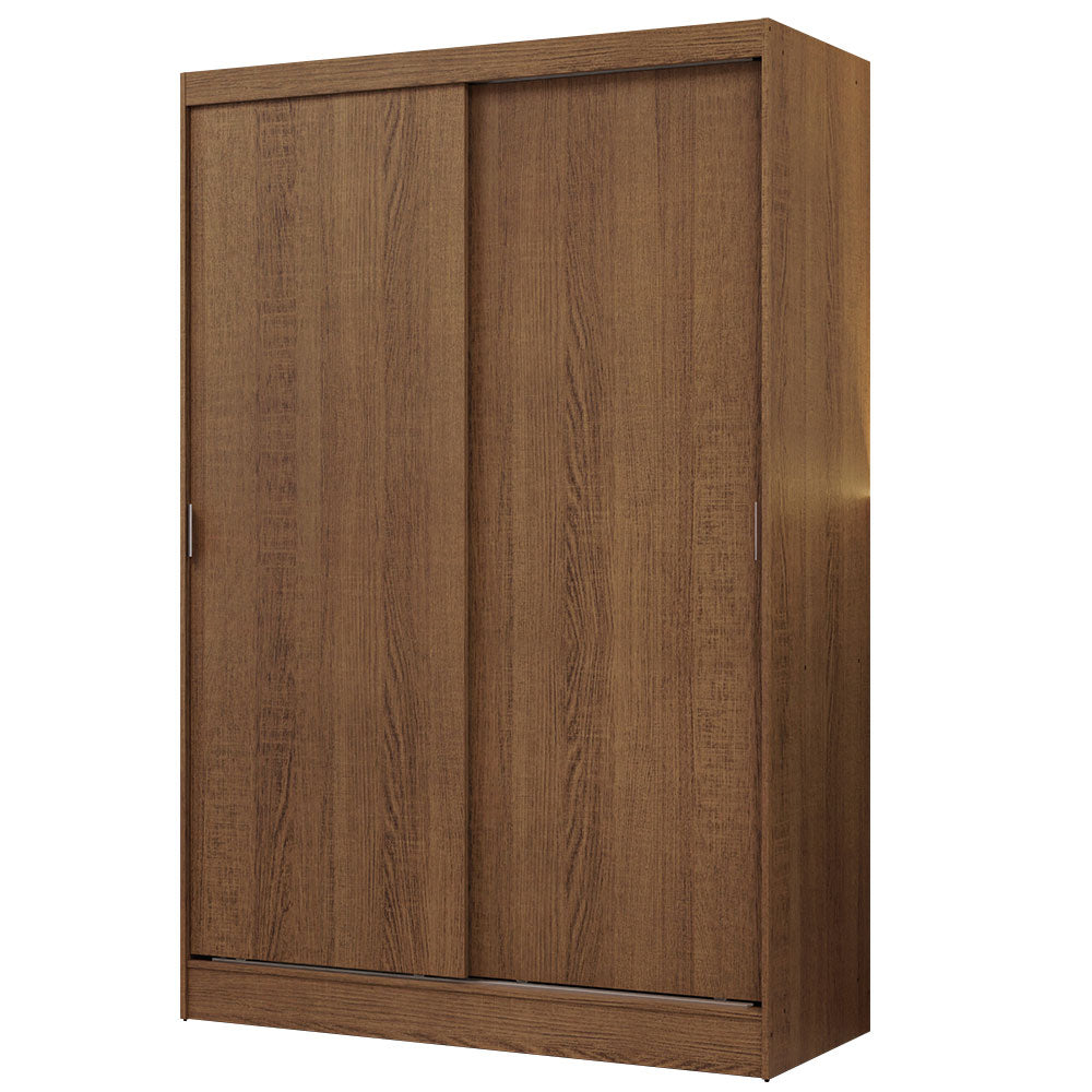 Clóset Soltero 119 cm 2 Puertas Corredizas Marrón Luke Madesa