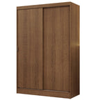 Clóset Soltero 119 cm 2 Puertas Corredizas Marrón Luke Madesa