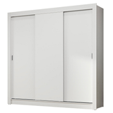 Clóset Matrimonial 3 Puertas Corredizas Blanco Nobre