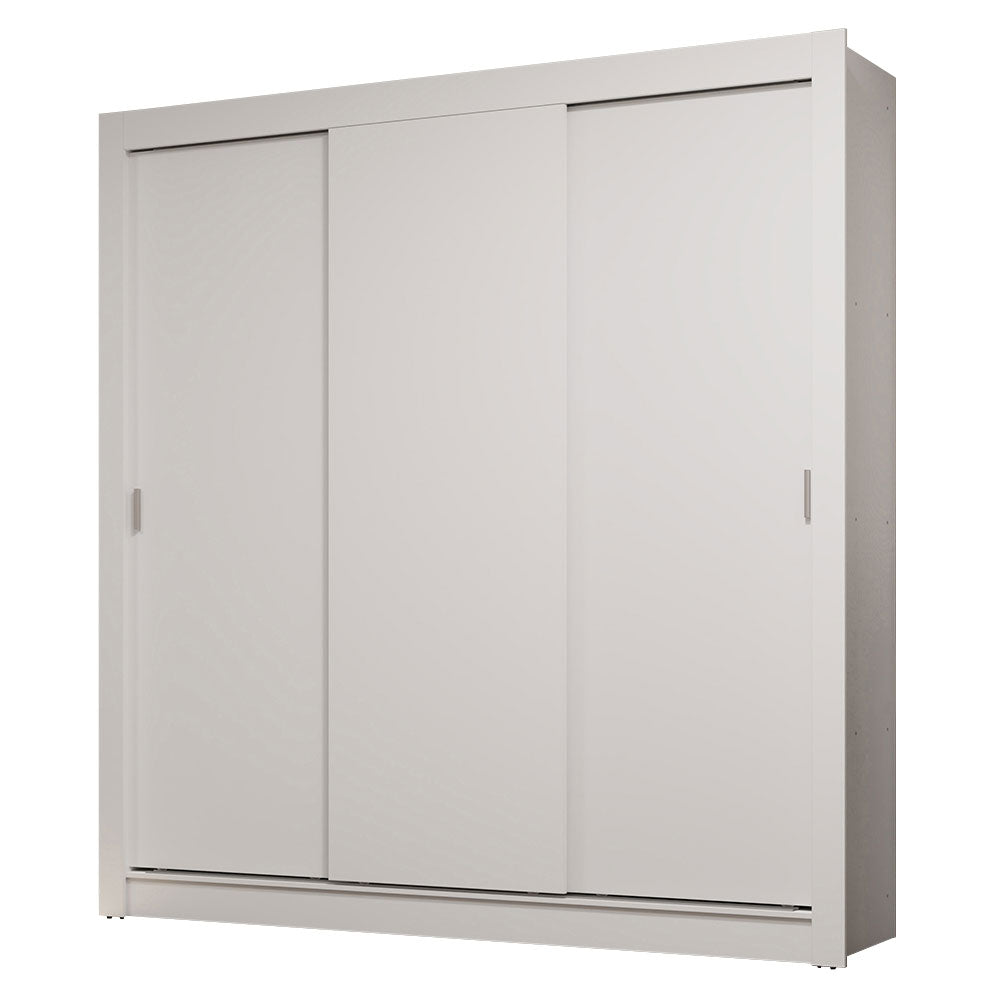 Clóset Matrimonial 170 cm 3 Puertas Corredizas 2 Cajones Blanco Sublime Madesa
