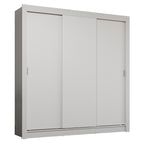 Clóset Matrimonial 170 cm 3 Puertas Corredizas 4 Cajones Blanco Sublime Madesa
