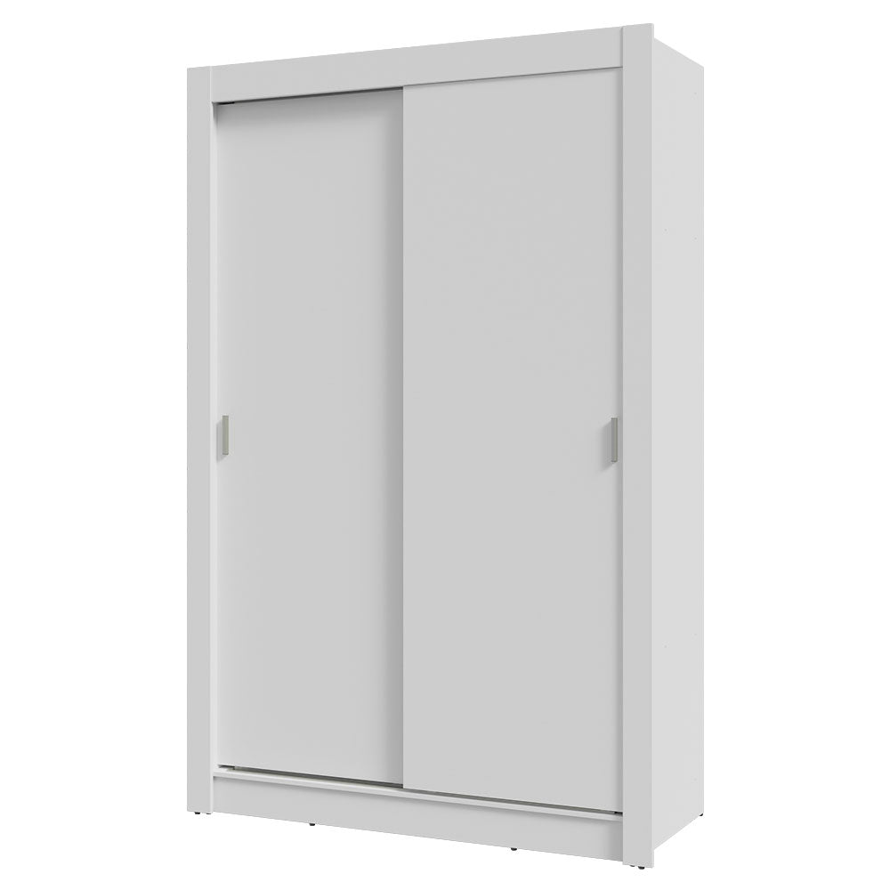 Clóset Soltero 117 cm 2 Puertas Corredizas Blanco Milano Madesa