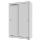 Clóset Soltero 117 cm 2 Puertas Corredizas Blanco Milano Madesa