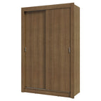 Clóset Soltero 117 cm 2 Puertas Corredizas Marrón Milano Madesa