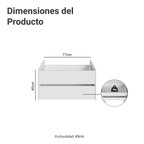 Kit 2 Cajones para Clóset Blanco Neo Madesa