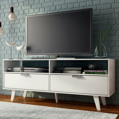 Mueble para TV hasta 55 Pulgadas 136 cm 2 Puertas Blanco Oslo Madesa