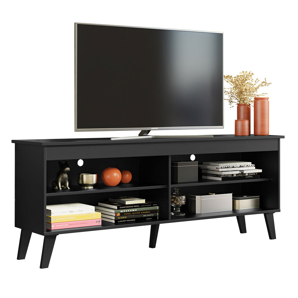 Mueble para TV hasta 65" con Patas Negro Turim Madesa