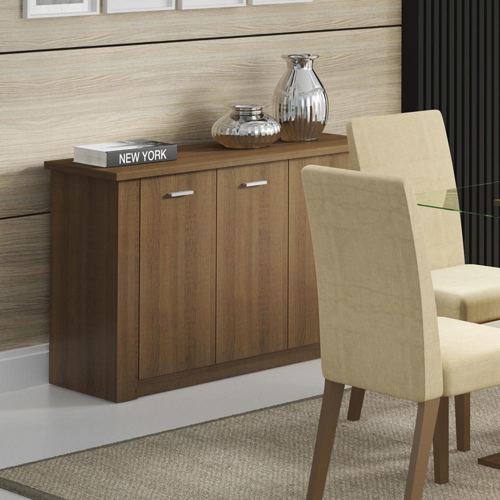 Bufetera 119 cm 3 Puertas Marrón Madesa