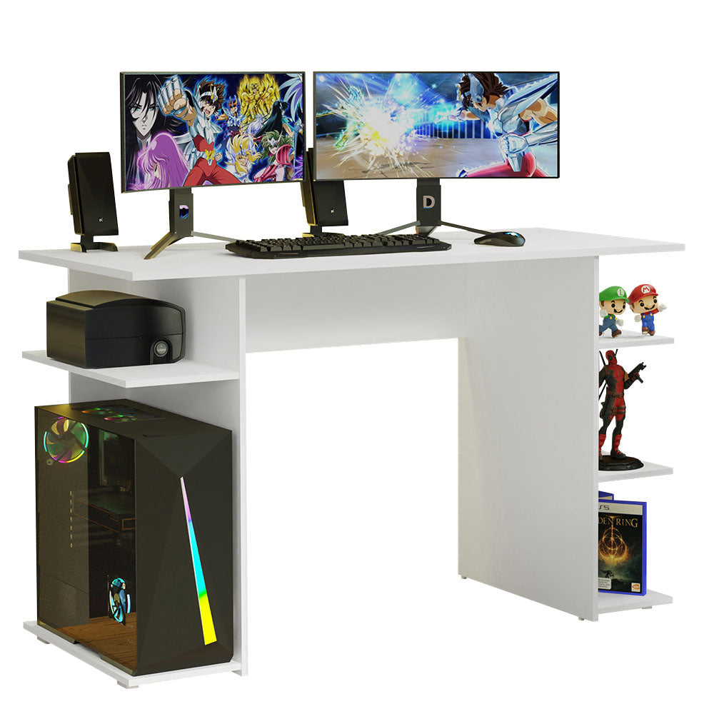 Escritorio Gamer 120 cm Blanco Madesa