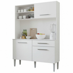 Cocina Compacta 120 cm Blanco Life Madesa