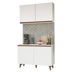 Cocina Compacta 120 x 52 cm 4 Puertas Blanco Reims Madesa