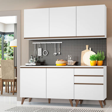Cocina Compacta 180 cm Blanco Reims Madesa