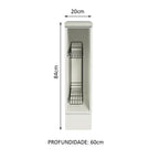 Especiero de Cocina 20 cm Abierto Blanco Lux, Glamy y Agata Madesa
