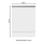 Gabinete Bajo 60 cm 1 Puerta Sin Encimera Blanco Glamy Madesa