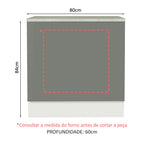 Gabinete Bajo para Horno de Empotrar 80 cm Blanco/Gris Agata Madesa