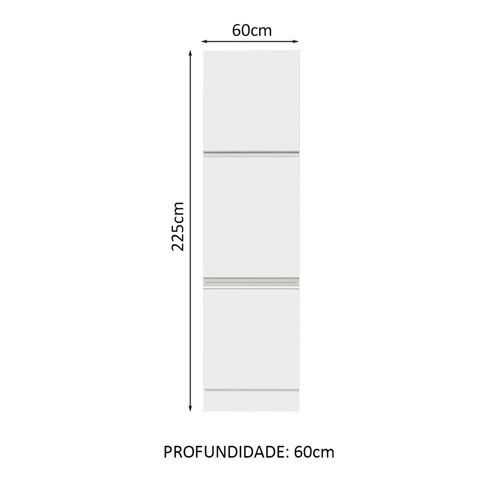 Mueble Despensa 60 x 60 cm 3 Puertas Blanco Glamy