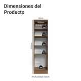 Despensero 60 x 60 cm 3 Puertas Marrón/Gris Vik Madesa