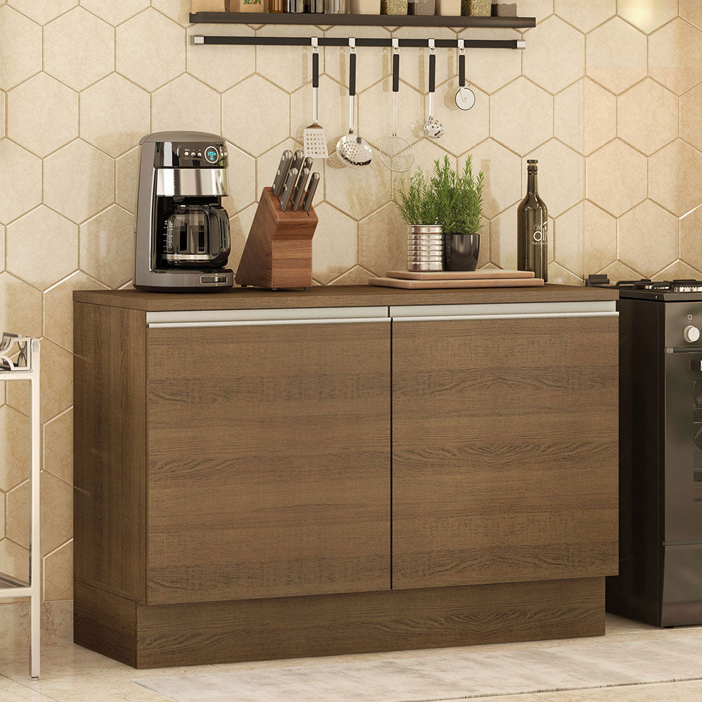 Gabinete Bajo para Fregadero 120 cm 2 Puertas Marrón Glamy Madesa
