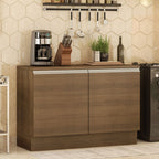 Gabinete Bajo para Fregadero 120 cm 2 Puertas Marrón Glamy Madesa